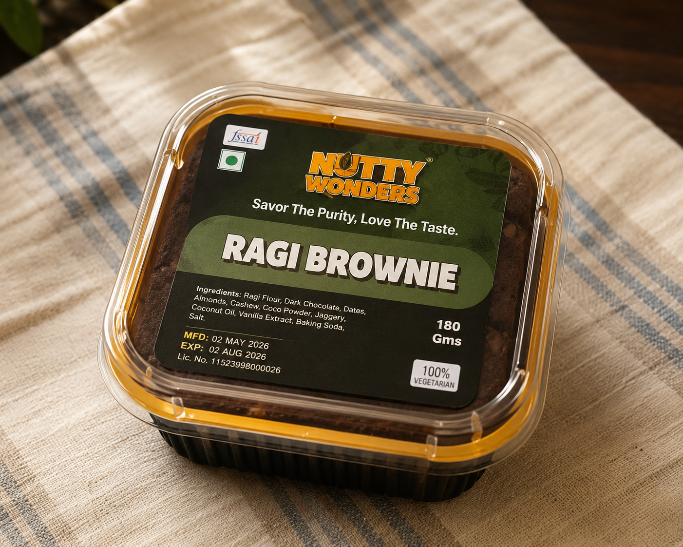 Ragi brownie